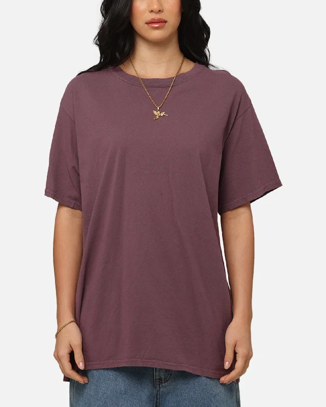 Culture Kings Basic T-Shirt Wine Collared Crew Neck Turtle Neck