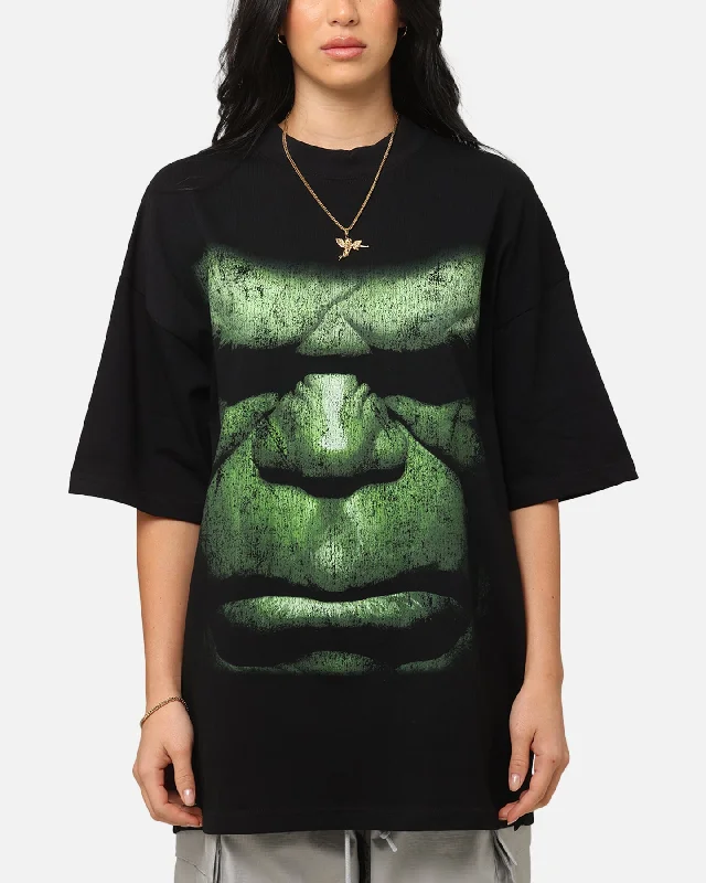 Loiter Marvel Hulk Mock Neck T-Shirt Black Polka Dot Checkered Tartan