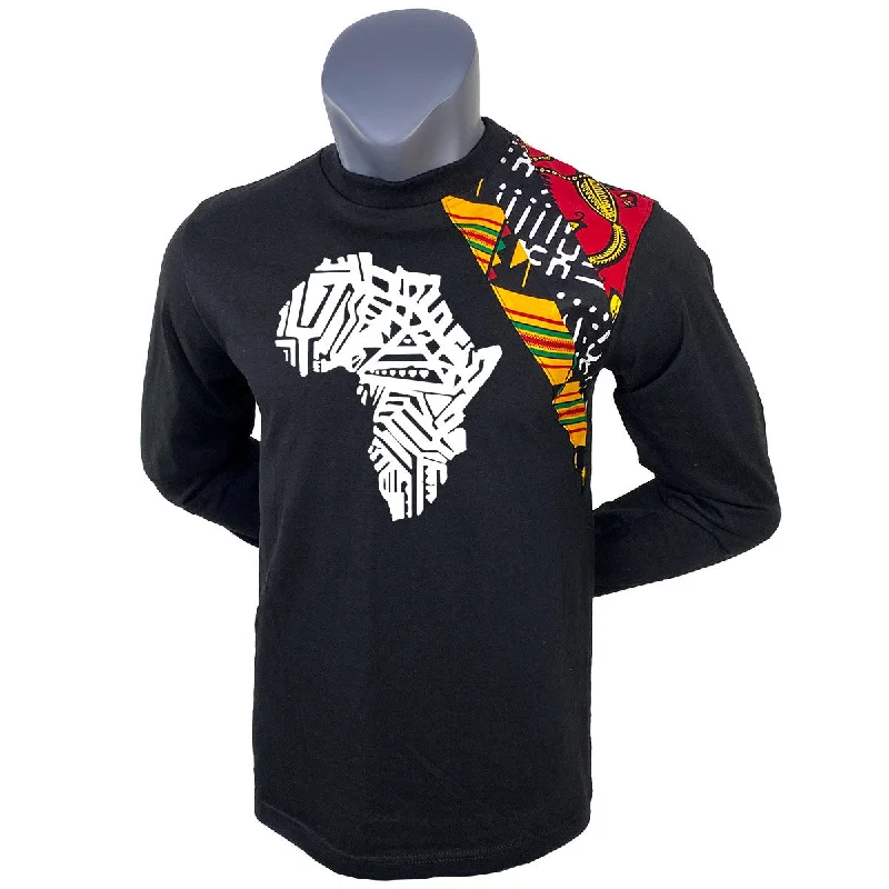 Black Africa Map Long Sleeve Tshirt |Unique Shirt | Black History Month T-shirt | African | Unisex Shirt | Black Owned Business | Cloth & Cord Hooded Caped Shawl Collar Black Africa Map Long Sleeve Tshirt |Unique Shirt | Black History Month T-shirt | African | Unisex Shirt | Black Owned Business | Cloth & Cord Hooded Caped Shawl Collar