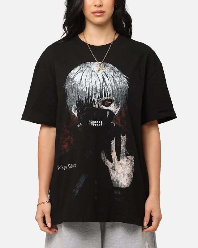 Goat Crew X Tokyo Ghoul Kaneki Heavy T-Shirt Black Mesh Canvas Denim