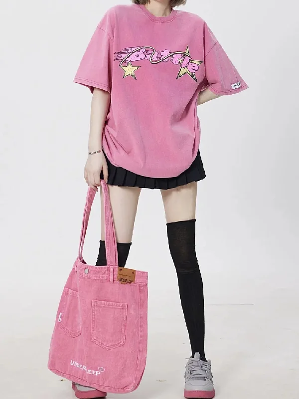'Pink War' Oversized Unisex Pink Shirts Silk Blend Satin Velvet