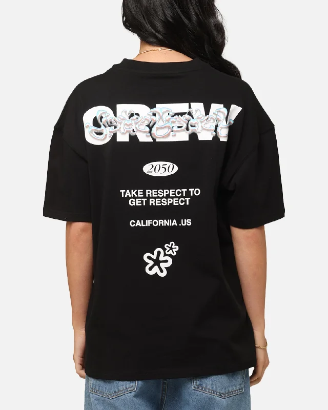 Goat Crew The Crew T-Shirt Black Rayon Fabric Velvet Fabric Corduroy Fabric