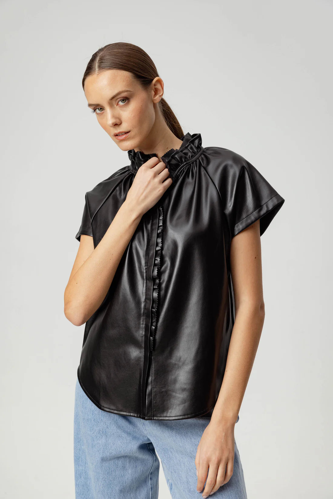 Sundays Leora Shirt Front Pockets Side Pockets Patch Pockets