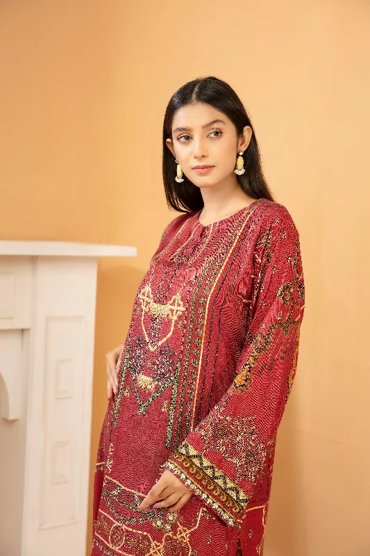 Printed Shirt - LDS 849 Seamless Knitted Crochet