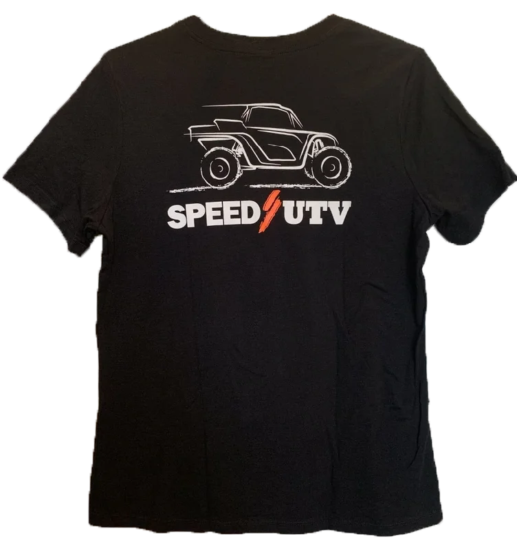 WOMENS SPEED UTV T-SHIRT Sequined Glittery Shiny