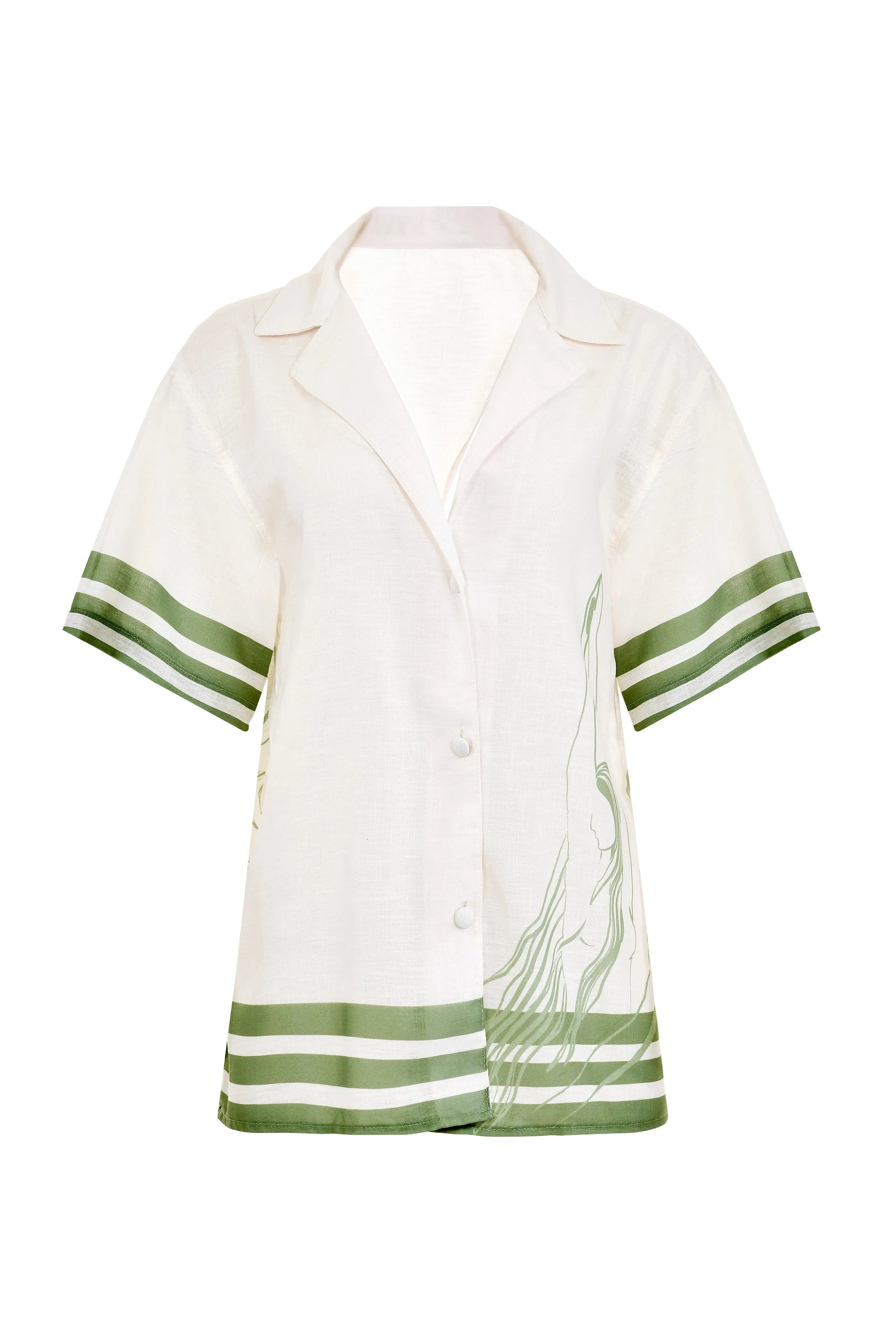Swimming Over The Stars Shirt Front Pockets Side Pockets Patch Pockets