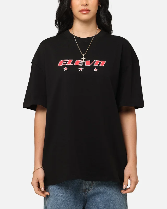 Elevn Clothing Co Racing T-Shirt Black Lace Blend Ribbed Blend Corduroy Blend