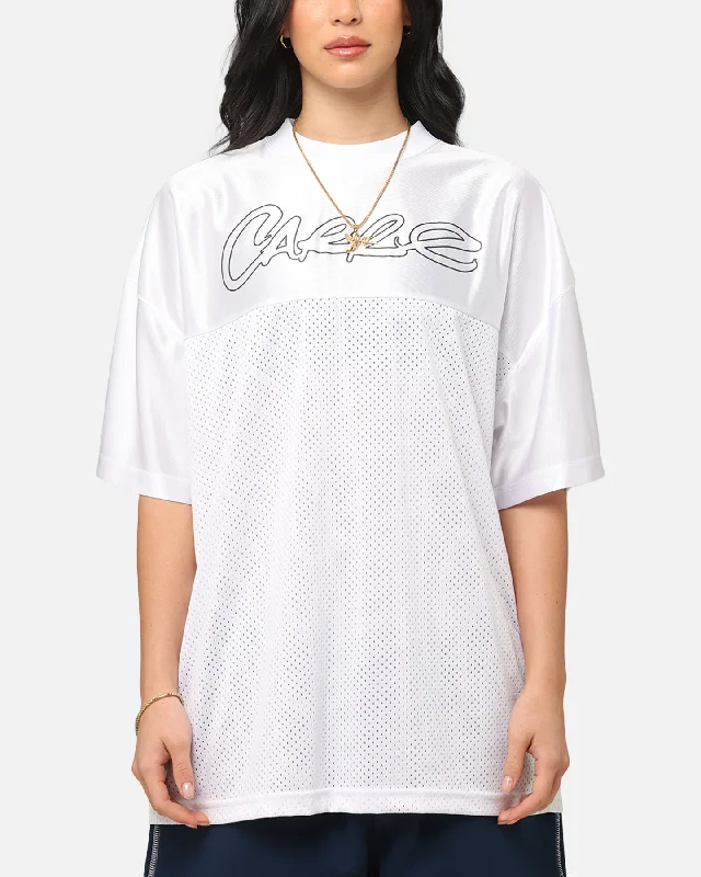 Carre Nova Sports T-Shirt White Notch Collar Peter Pan Collar Cowl Neck