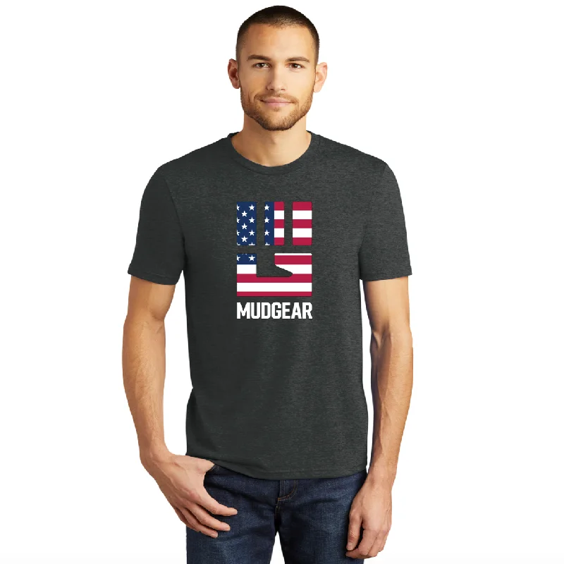 CLEARANCE ITEM - MG Logo USA Shirt - DTF Logo - USA Made Tri-Blend Tee (Heather Black/XL) Collared T-Shirt Boat Neck A-Line CLEARANCE ITEM - MG Logo USA Shirt - DTF Logo - USA Made Tri-Blend Tee (Heather Black/XL) Collared T-Shirt Boat Neck A-Line