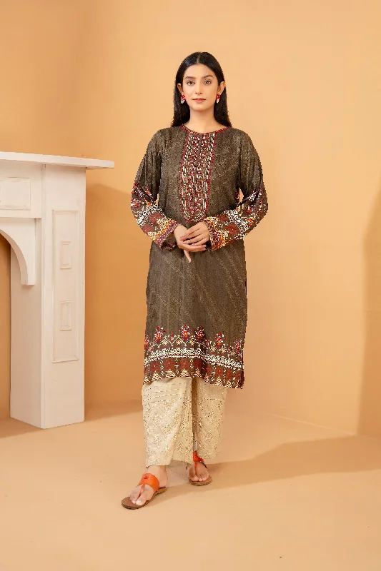 Printed Embroidered Shirt - LDS 850 Mesh Canvas Denim