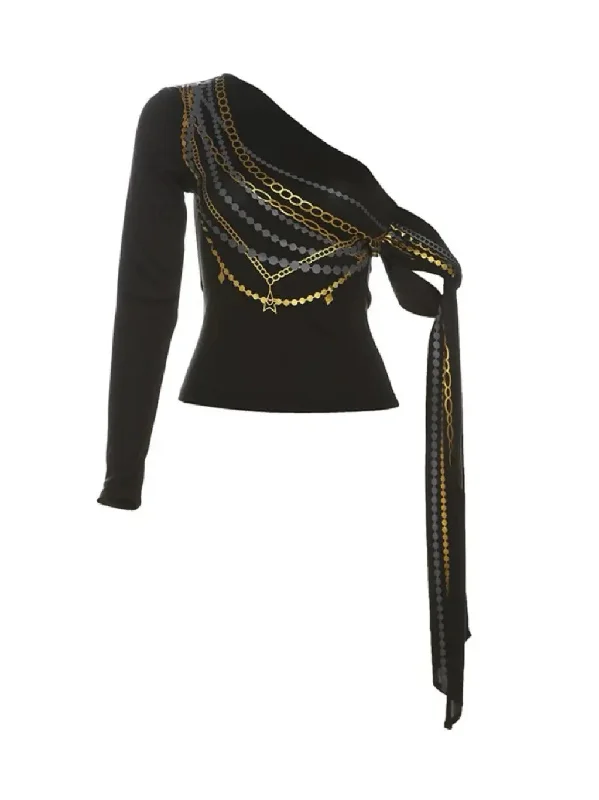 'Mau' Exotic Tie Up Necklace Prints Shirts Solid Color Striped Floral