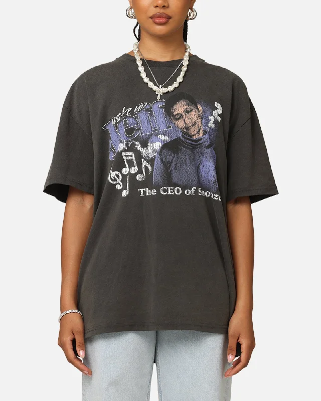Goat Crew X The Wiggles Wake Up Jeff Heavy T-Shirt Black Wash Mesh Blend Leather Blend Suede Blend