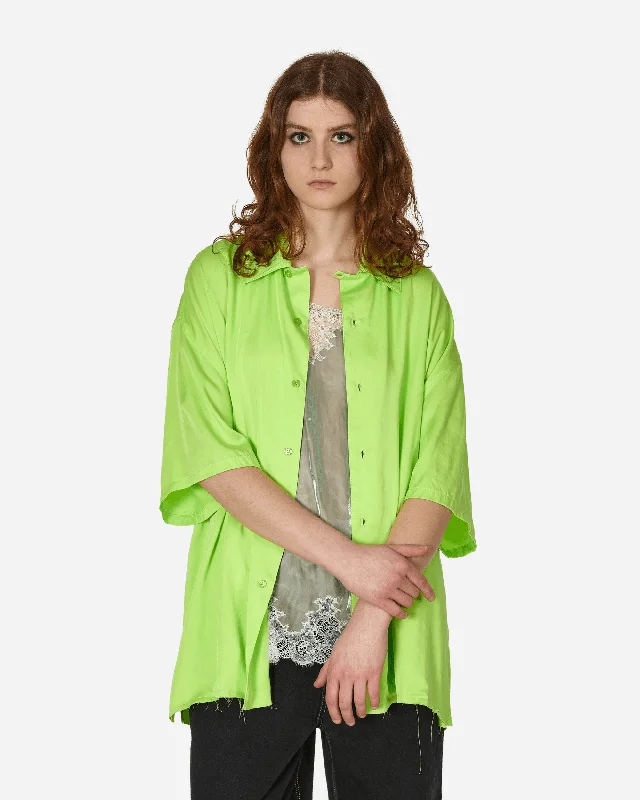 Camisole Shirt Lime / Irridescent Plaid T-Shirt Polka Dot Checkered