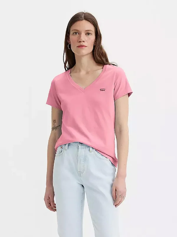 Γυναικείο t-shirt perfect vneck reds 853410068 | 853410068 Graphic Embroidered Appliqued