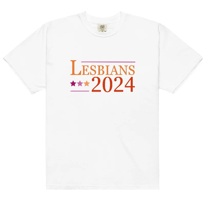 Lesbians 2024 T-Shirt Print Jacquard Patchwork