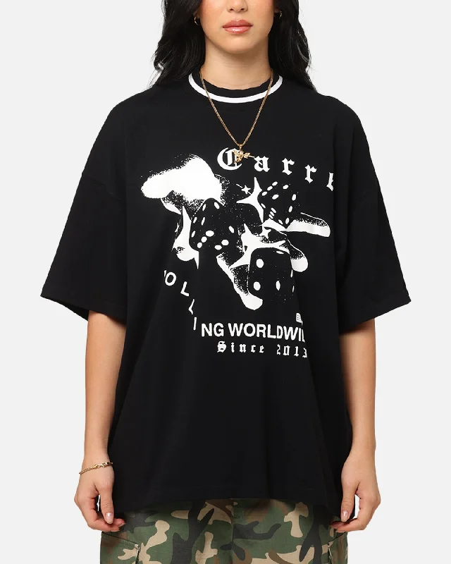 Carre Dice Club T-Shirt Black Sequined Glittery Shiny