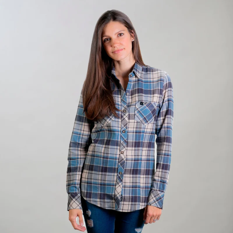 Women's Gunnison Go To Flannel Shirt- Mayfly Tan Terry Blend Velvet Blend Canvas Blend Women's Gunnison Go To Flannel Shirt- Mayfly Tan Terry Blend Velvet Blend Canvas Blend