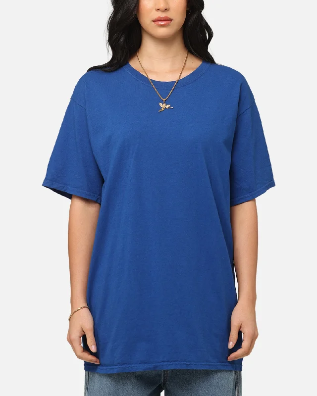 Culture Kings Basic T-Shirt Cobalt Blue Seamless Knitted Crochet