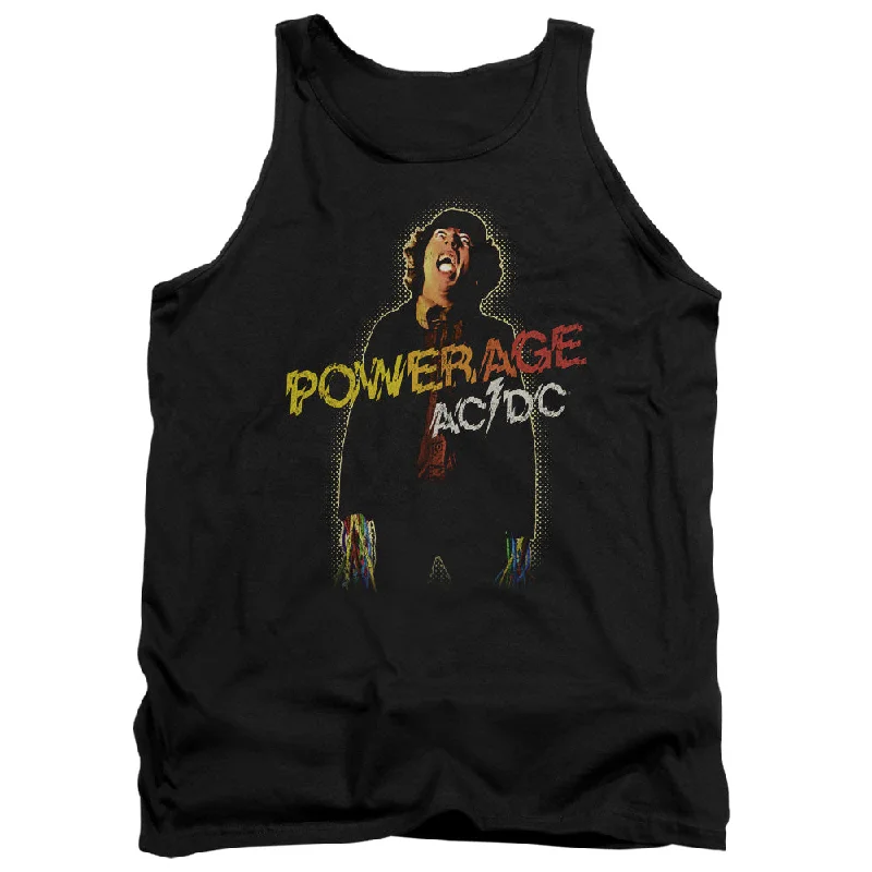 AC/DC Impressive Tank Top, Powerage Angus lightweight tank top