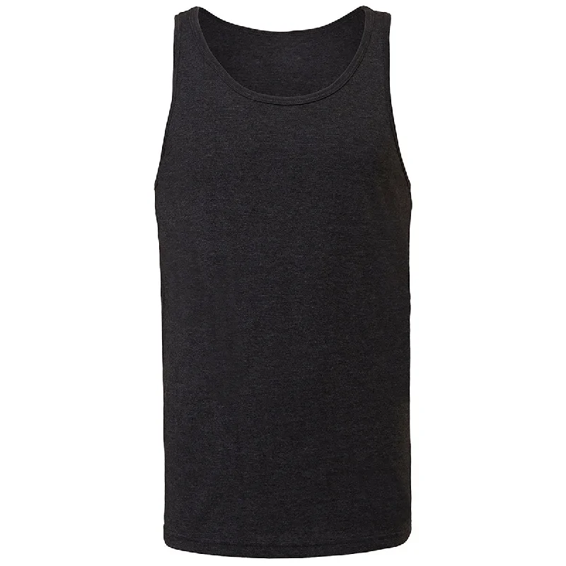 Bella + Canvas Unisex Dark Grey Heather CVC Tank soft tank top