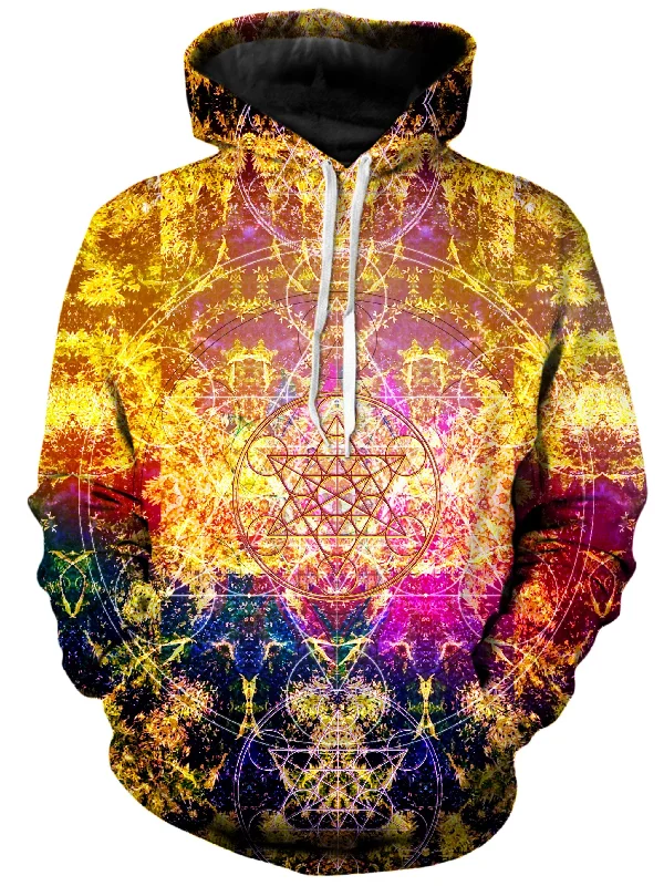 Pineal Metatron Unisex Hoodie Hoodie with High-Low Hem Asymmetrical Trendy