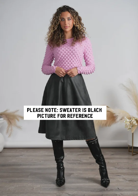 Front Row Bumpy Sweater Velvet Chenille Corduroy