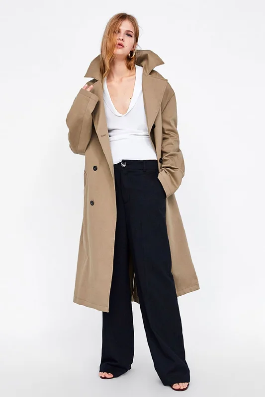 Buckle wrap skirt flowy skirt hem