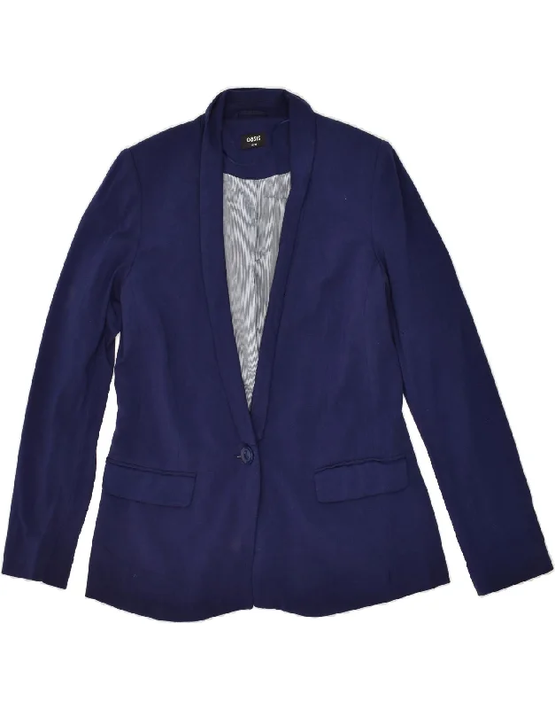 OASIS Womens 1 Button Blazer Jacket UK 10 Small Navy Blue Viscose Oversized Jacket Tailored Jacket Straight Jacket OASIS Womens 1 Button Blazer Jacket UK 10 Small Navy Blue Viscose Oversized Jacket Tailored Jacket Straight Jacket
