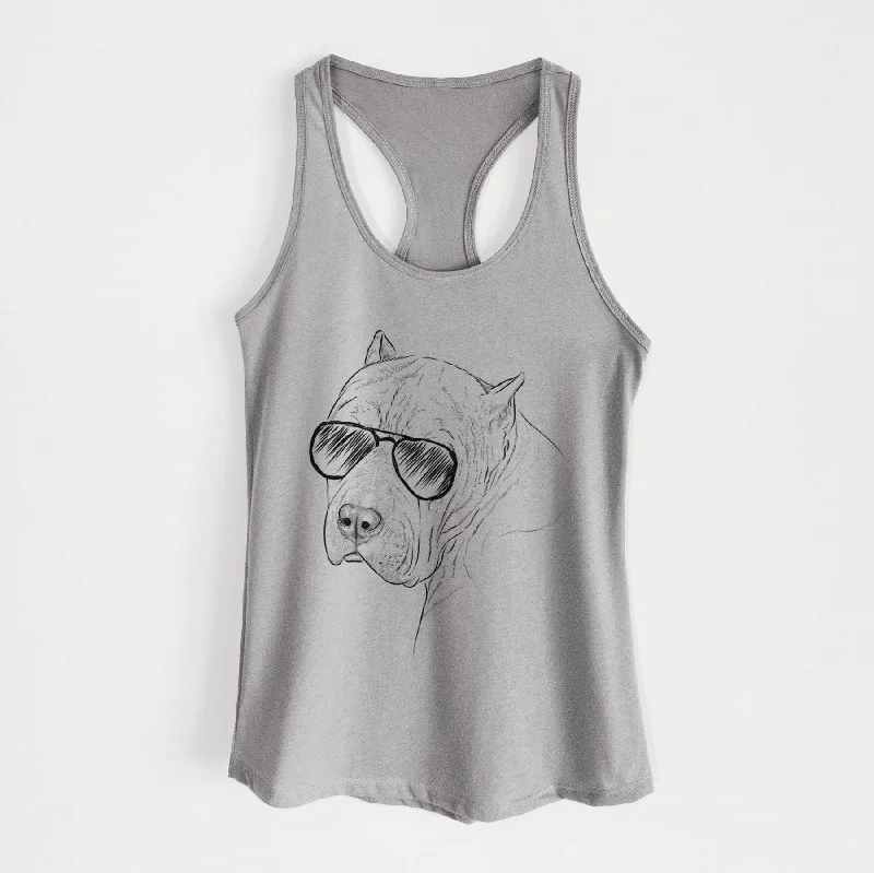 Precious the Staffordshire Terrier - Women's Racerback Tanktop mesh tank top