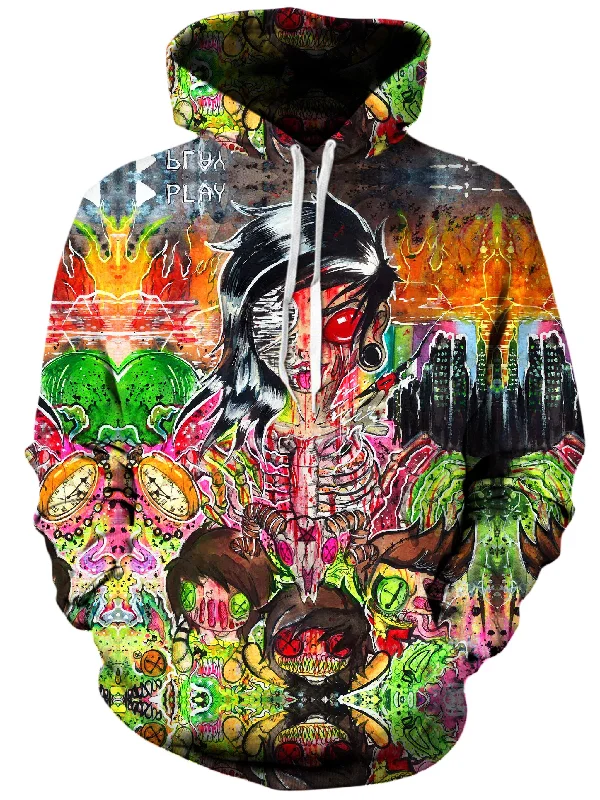 Jigsaw Unisex Hoodie Hoodie with Double Zipper Versatile Adjustable