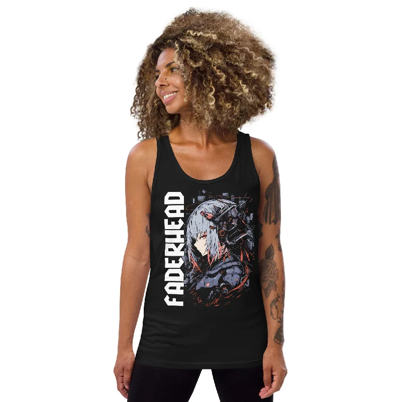 THE ASCENDER GRRRL Tank Top Women cherry red tank