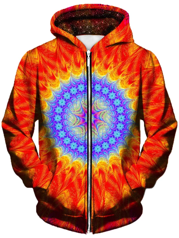 Super Saiyan Unisex Zip-Up Hoodie Hoodie with Cropped Fit Short Trendy