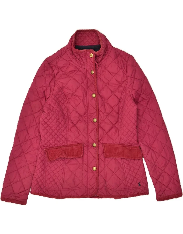JOULES Womens Quilted Jacket UK 14 Large Pink Polyamide Lace Jacket Ribbed Jacket Sequined Jacket JOULES Womens Quilted Jacket UK 14 Large Pink Polyamide Lace Jacket Ribbed Jacket Sequined Jacket