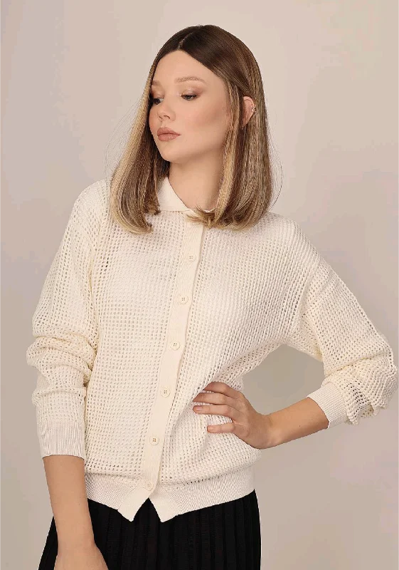 Katelyn Open Knit Sweater Stylish Fashionable Trendy