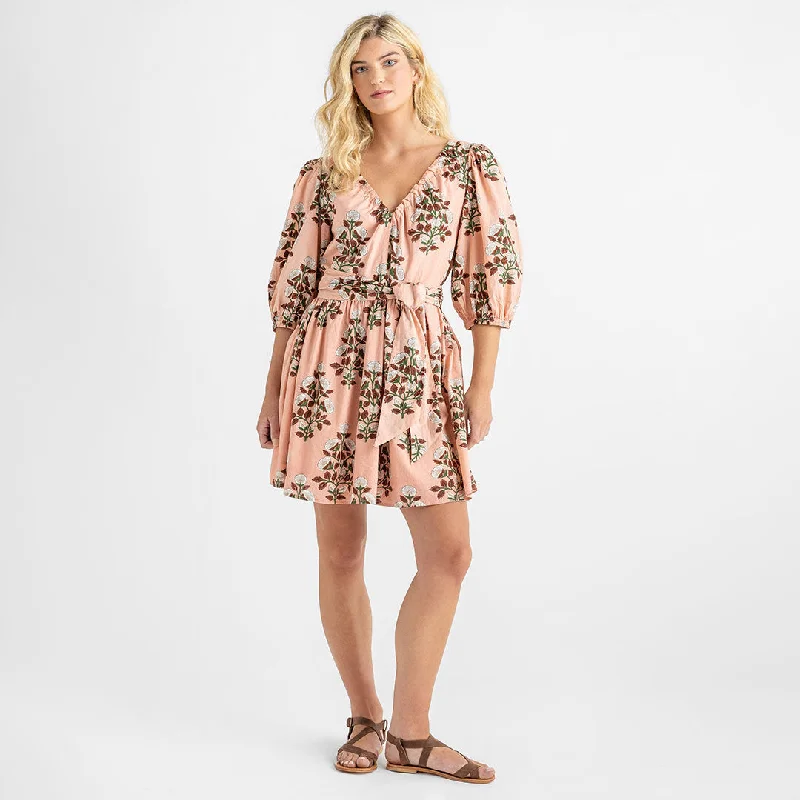 Womens Esperanza Dress - Pink Bouquet Floral Tunics Hiking breathable