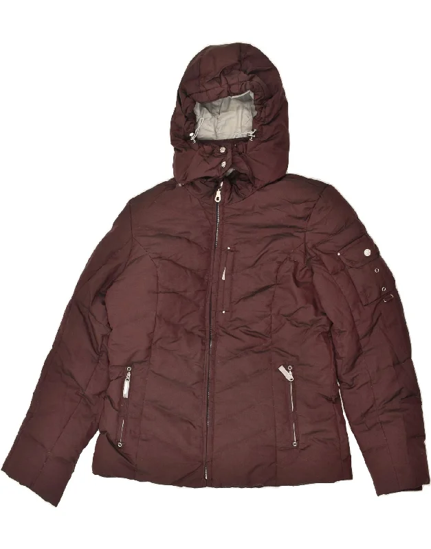 EDDIE BAUER Womens Hooded Padded Jacket UK 16 Large Brown Nylon Elasticated Jacket Padded Jacket Insulated Jacket EDDIE BAUER Womens Hooded Padded Jacket UK 16 Large Brown Nylon Elasticated Jacket Padded Jacket Insulated Jacket