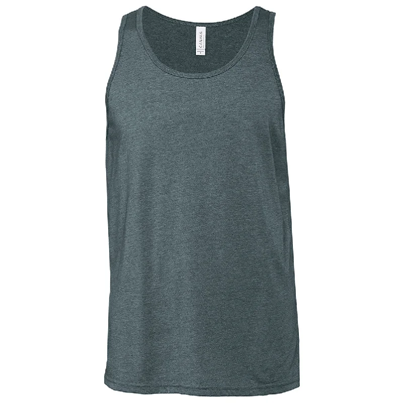Bella + Canvas Unisex Heather Slate Heather CVC Tank lounge tank top