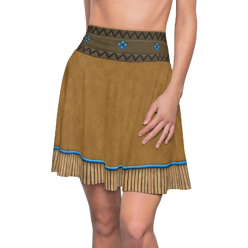 Pocahontas Skirt, Pocahontas Costume silk skirt smooth