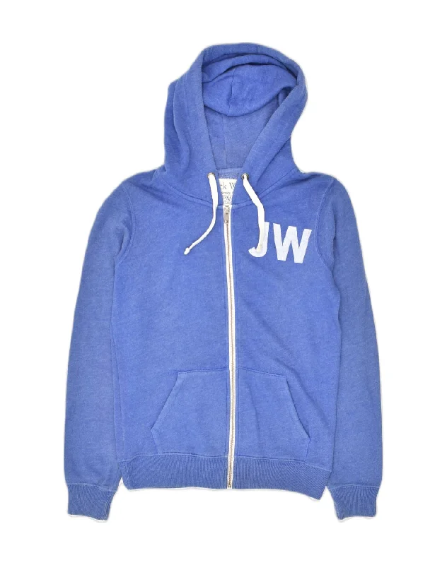 JACK WILLS Womens Loose Fit Graphic Zip Hoodie Sweater UK 8 Small Blue Mesh Fabric Canvas Fabric Denim Fabric JACK WILLS Womens Loose Fit Graphic Zip Hoodie Sweater UK 8 Small Blue Mesh Fabric Canvas Fabric Denim Fabric