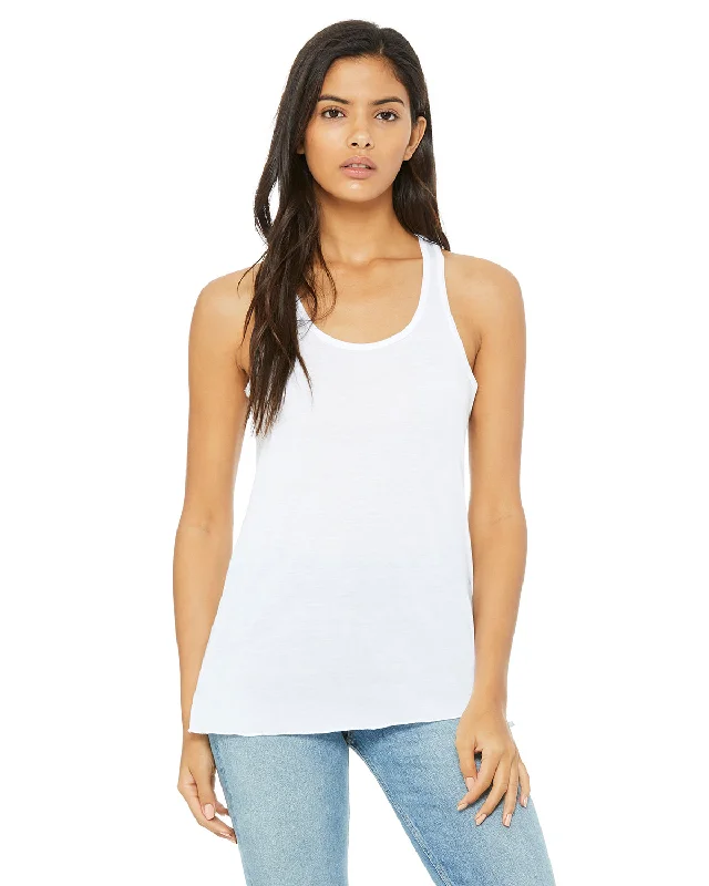 Racerback Tank Top - White cotton tank top