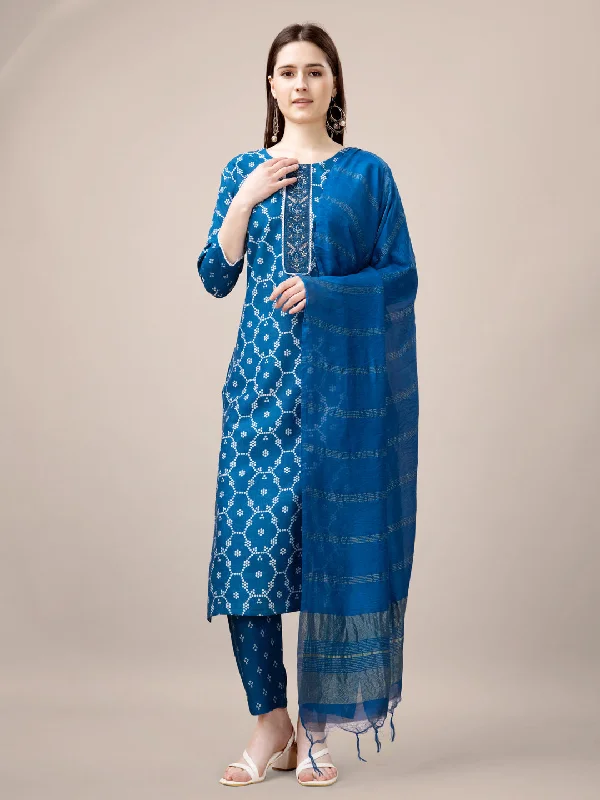 Royal Blue Trendy Designer Readymade Pant Suit With Embroidery Work Trendy Tapered Pants Royal Blue Trendy Designer Readymade Pant Suit With Embroidery Work Trendy Tapered Pants