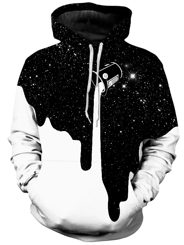 Dripping Space Hoodie Hoodie with Double Zipper Versatile Adjustable