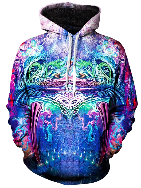 Symetricity Unisex Hoodie Hoodie with Metallic Shiny Futuristic