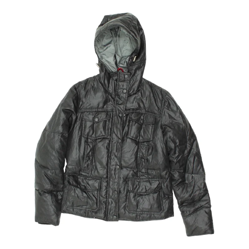 Canadian Classics Womens Black Padded Jacket | Vintage Designer Outdoors VTG Front Pockets Side Pockets Patch Pockets Canadian Classics Womens Black Padded Jacket | Vintage Designer Outdoors VTG Front Pockets Side Pockets Patch Pockets
