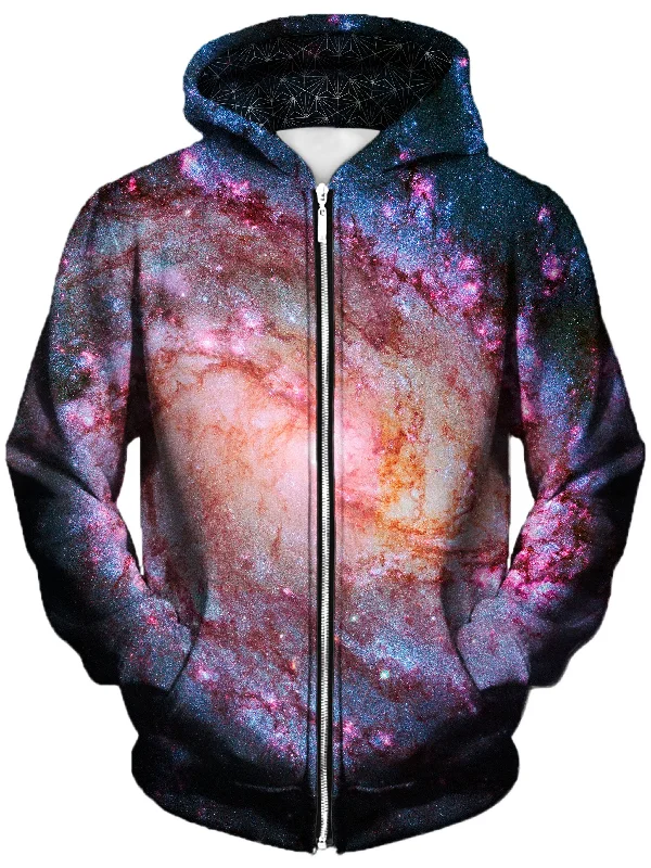 Twisted Skies Unisex Zip-Up Hoodie Hoodie with Ribbed Neckline Snug Warm