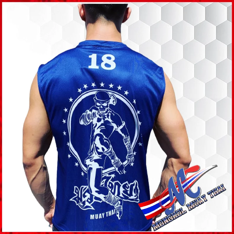 Mongkol Muscle Tank Death sheer tank top
