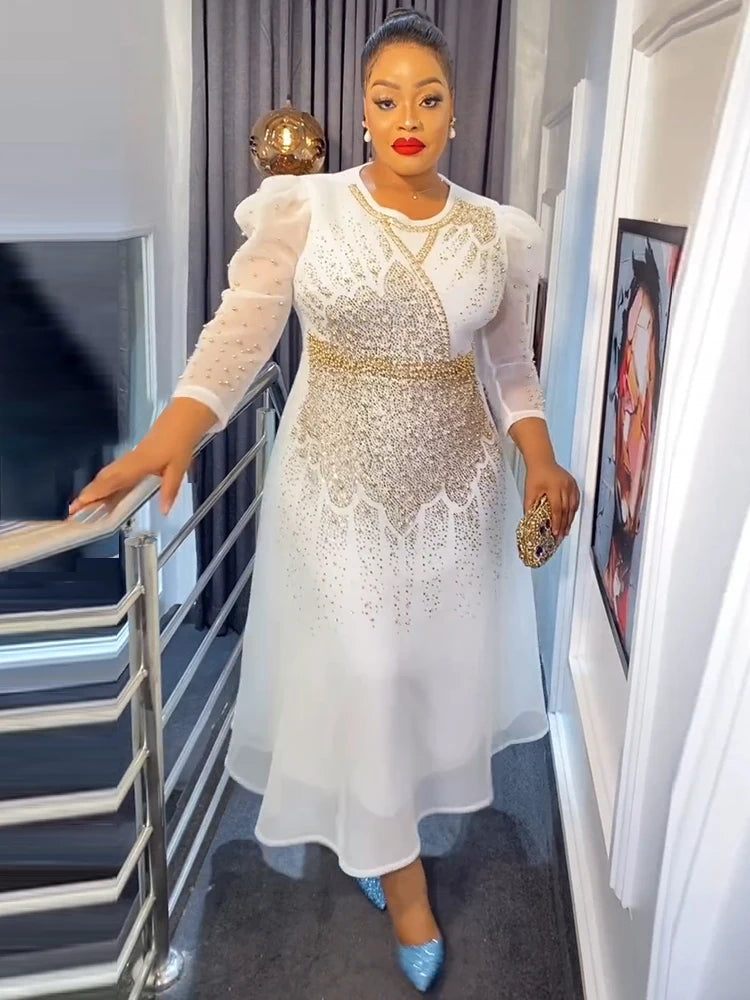 Elegant Women Prom Evening Dresses Dubai Turkey African Wedding Party Gown Shiny Crystal Beads Clothing 2023 Vestidos Para Mujer Tunics Luxurious high-end Elegant Women Prom Evening Dresses Dubai Turkey African Wedding Party Gown Shiny Crystal Beads Clothing 2023 Vestidos Para Mujer Tunics Luxurious high-end