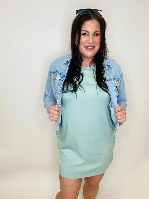 Drop Shoulder T Dress Tunics Favorite customer