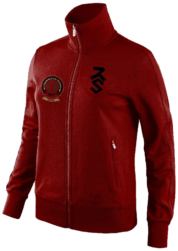 WC Limited Edition Women's Track Jacket [Red] Chenille Jacket Brocade Jacket Lace Jacket
