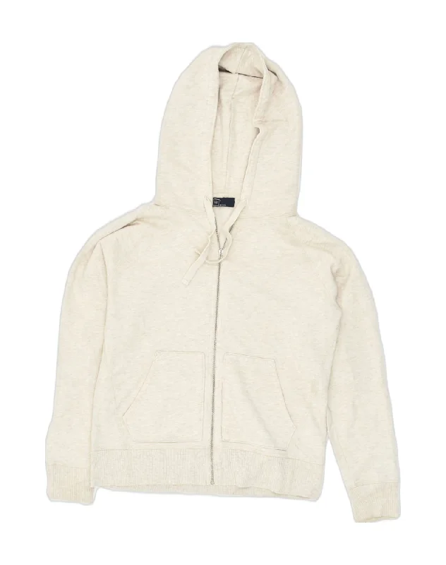 GAP Womens Zip Hoodie Sweater UK 10 Small Beige Cotton Spandex Blend Rayon Blend Denim Blend GAP Womens Zip Hoodie Sweater UK 10 Small Beige Cotton Spandex Blend Rayon Blend Denim Blend